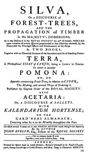 Sylva; Or, A Discourse of Forest Trees. Vol. 1 (of 2) — John Evelyn cover
