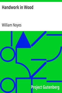 Handwork in Wood — William Noyes cover