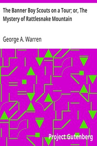 The Banner Boy Scouts on a Tour; or, The Mystery of Rattlesnake Mountain — George A. Warren cover