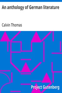 An anthology of German literature — Calvin Thomas cover