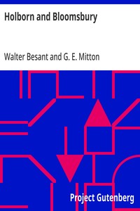 Holborn and Bloomsbury — Walter Besant cover