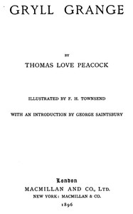 Gryll Grange — Thomas Love Peacock cover