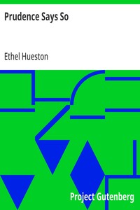 Prudence Says So — Ethel Hueston cover