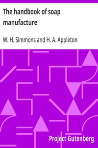 The handbook of soap manufacture cover