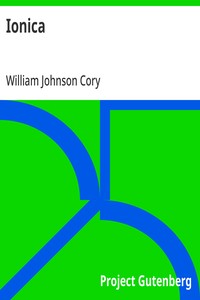 Ionica — William Johnson Cory cover