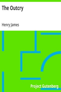 The Outcry — Henry James cover