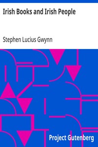 Irish Books and Irish People — Stephen Lucius Gwynn cover