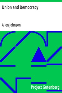 Union and Democracy — Allen Johnson cover