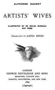 Artists' Wives — Alphonse Daudet cover