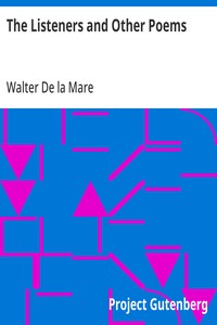 The Listeners and Other Poems — Walter De la Mare cover
