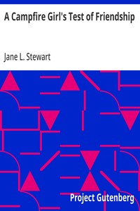 A Campfire Girl's Test of Friendship — Jane L. Stewart cover