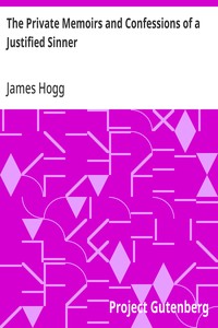 The Private Memoirs and Confessions of a Justified Sinner — James Hogg cover