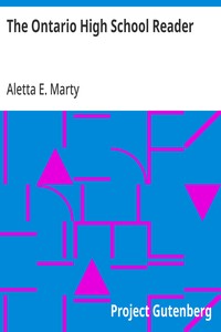 The Ontario High School Reader — Aletta E. Marty cover
