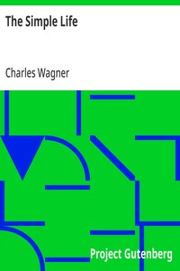 The Simple Life — Charles Wagner cover