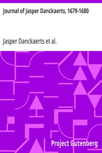Journal of Jasper Danckaerts, 1679-1680 — Jasper Danckaerts cover