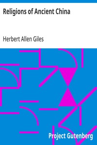 Religions of Ancient China — Herbert Allen Giles cover