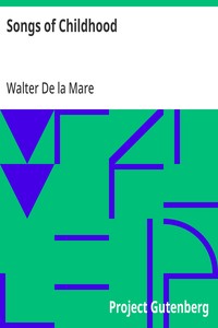 Songs of Childhood — Walter De la Mare cover