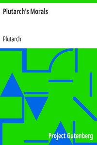 Plutarch's Morals — Plutarch cover