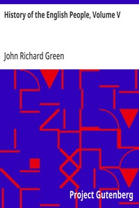 History of the English People, Volume V: Puritan England, 1603-1660 — John Richard Green cover