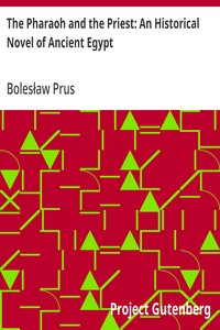 The Pharaoh and the Priest: An Historical Novel of Ancient Egypt — Bolesław Prus cover