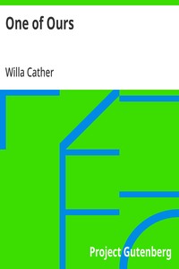 One of Ours — Willa Cather cover