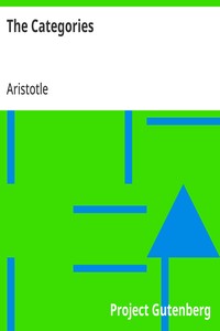 The Categories — Aristotle cover