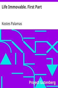 Life Immovable. First Part — Kostes Palamas cover
