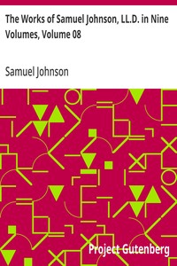 The Works of Samuel Johnson, LL.D. in Nine Volumes, Volume 08: The Lives of the Poets, Volume II — Samuel Johnson cover