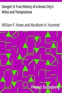 Danger! A True History of a Great City's Wiles and Temptations: The Veil Lifted, and Light Thrown on Crime and its Causes, and Criminals and their Haunts. Facts and Disclosures. — William F. Howe cover