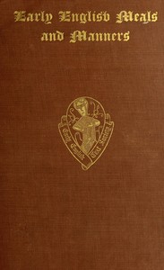 Early English Meals and Manners cover