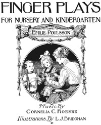 Finger plays for nursery and kindergarten — Emilie Poulsson cover