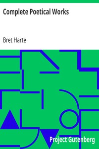 Complete Poetical Works — Bret Harte cover