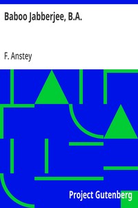 Baboo Jabberjee, B.A. — F. Anstey cover
