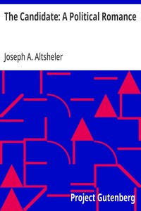 The Candidate: A Political Romance — Joseph A. (Joseph Alexander) Altsheler cover