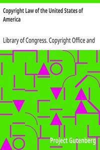 Copyright Law of the United States of America: Contained in Title 17 of the United States Code — United States cover
