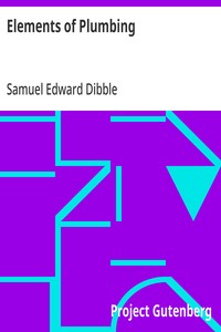 Elements of Plumbing — Samuel Edward Dibble cover