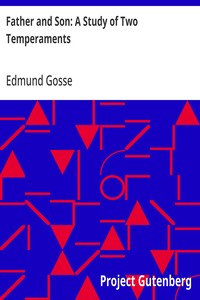 Father and Son: A Study of Two Temperaments — Edmund Gosse cover