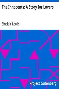 The Innocents: A Story for Lovers — Sinclair Lewis cover