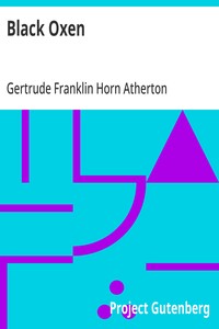 Black Oxen — Gertrude Franklin Horn Atherton cover