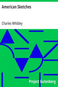 American Sketches — Charles Whibley cover