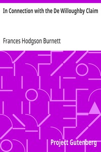 In Connection with the De Willoughby Claim cover