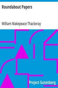 Roundabout Papers — William Makepeace Thackeray cover