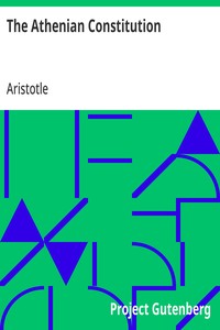 The Athenian Constitution — Aristotle cover