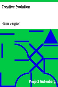 Creative Evolution — Henri Bergson cover