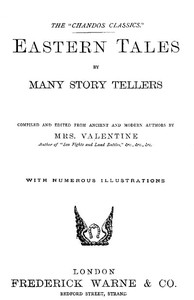 Eastern Tales by Many Story Tellers — Anonymous cover