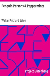 Penguin Persons & Peppermints — Walter Prichard Eaton cover