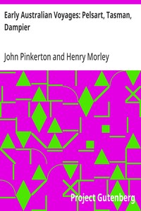 Early Australian Voyages: Pelsart, Tasman, Dampier — John Pinkerton cover