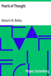 Pearls of Thought — Maturin M. (Maturin Murray) Ballou cover