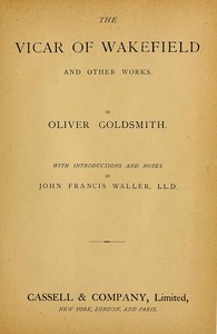 The Vicar of Wakefield — Oliver Goldsmith cover