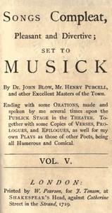 Wit and Mirth: or Pills to Purge Melancholy, Vol. 5 of 6 — Anonymous cover